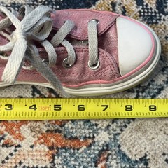 Converse Chuck Taylor All Star Pink Glitter High Top Sneakers Unisex Kids US 1