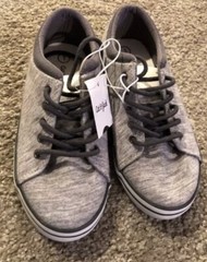 Cat & Jack™ Youth Heather Gray Walter Lace Up Casual Tennis Shoes/Sneakers Sz 5