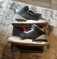 Jordan Air Jordan 3 Retro GS Black Fire Red Cement Grey 6Y DM0967-010