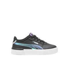 PUMA Carina 2.0 Deep Dive Lace Up Toddler Girls Black Sneakers Casual Shoes 396