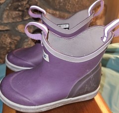 XTRATUF Youth Ankle Rain Boot Size 10M Purple Puddle Jumper Galoshes Toddler Sz
