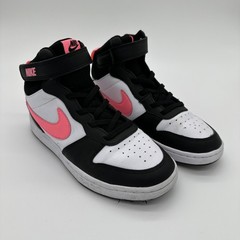 Nike Sneakers Kids 3Y Black Pink High Top Court Borough Mid 2 Lace Up Basketball