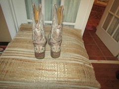 Corral Teens A2980 Western Light Brown Leather Square Toe Boots Youth size 3.5