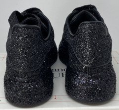 Alexander McQueen Designer Sneakers Kids Children Size 2 (33) $490 Black Crystal
