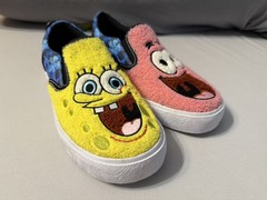 SpongeBob SquarePants and Patrick Star Slip On Shoes Size 3 Big Kids NEW w/ Tag