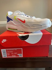 NEW SHOES NIKE AIR MAX BOLT (PSE) WHITE/BRIGHTCRIMSON SIZE 1.5 -13C CW1627 103