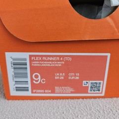 Nike Flex Runner 4 Slip-On Sneaker SZ 9C Black Pink IF2895-604