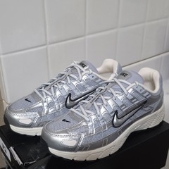 Nike P-6000 Silver Black Light Bone GS 7Y Womens 8.5 Running Shoes HV5064-006