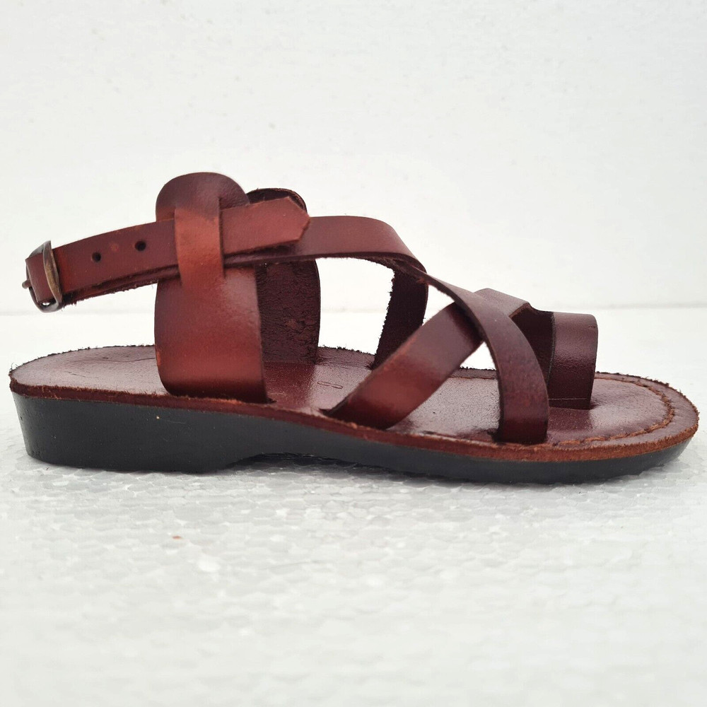 Camel quality handmade leather Holy Land sandals for boys & girls US11/EU28/UK10