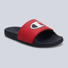 Champion Kids Red Black Blue Logo IPO Slide Sandals Slip On Shoes Boys Girls