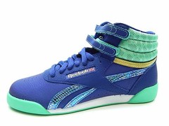 Reebok Junior Classic V72763 BEACON TEAL WHITE GOLD SHOES SIZE 5.5