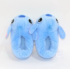 Cute Light Blue Plush Slippers – Soft Cartoon Animal Design – Cozy Indoor