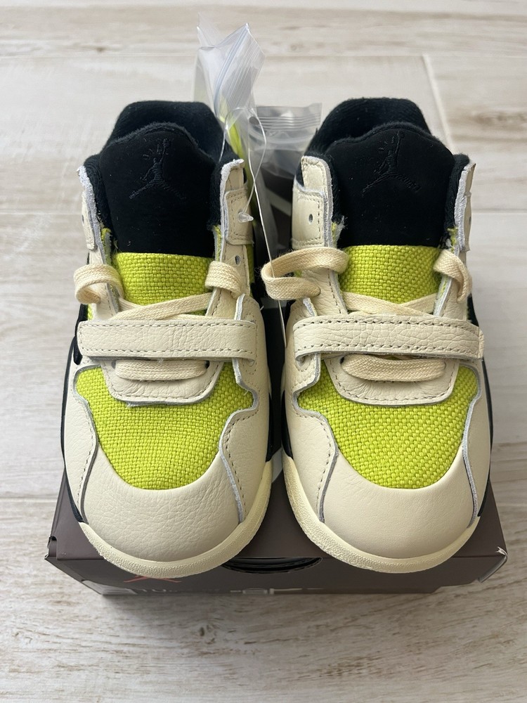 Size 10C – Air Jordan x Travis Scott Jumpman Jack TR “Bright Cactus” (TD)