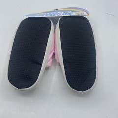 Unicorn Slippers Pink Size Large 4-5 Royal Deluxe 100% Polyester Kid’s Rainbow