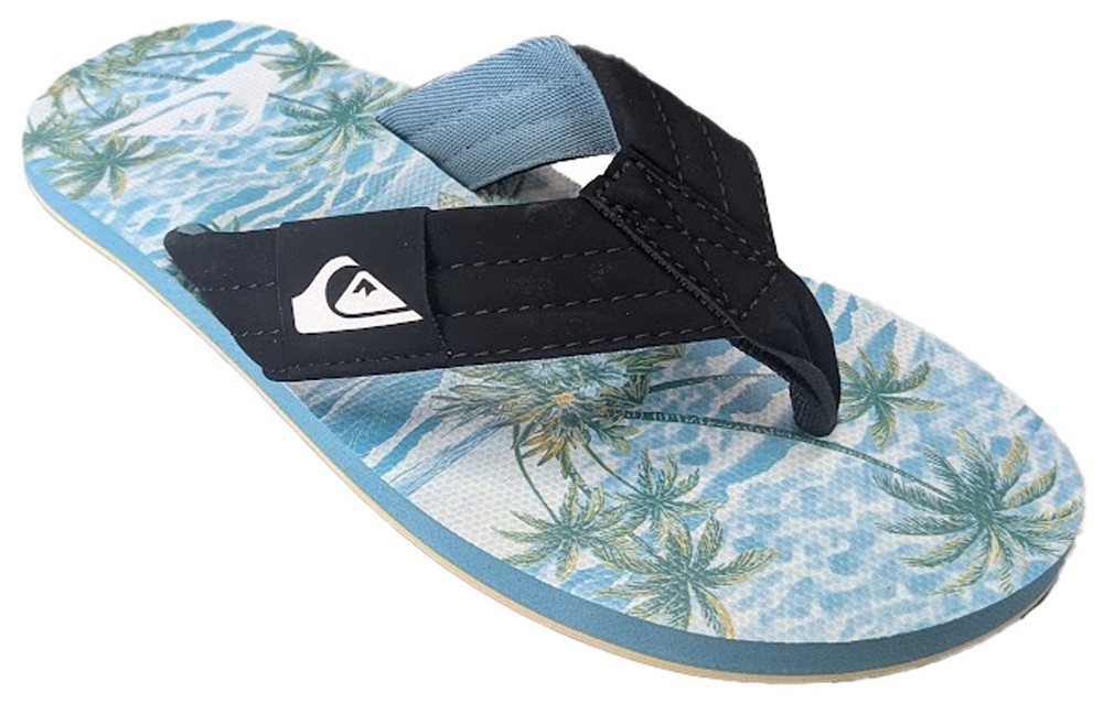 Quiksilver Moncata Layback Boy’s Sandal – Black Multi – New
