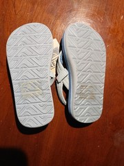 Reef Little Ahi Ocean Flip Flops Blue Gray Sandals with strap Size 3/4 New Tag