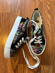 Nintendo Ground Up Super Mario Shoes Game Over Kids Size 3 Low Canvas Black