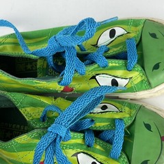 Converse One Star Green Dragon/Snake Child Little Kid Size 11 Sneakers Lace Up