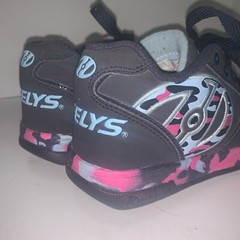 RARE HEELYS PROPEL 2.0 Navy PINK Blue SKATE SHOES WHEELS SIZE Youth 1