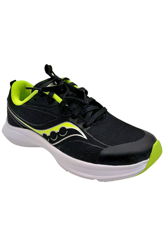 Saucony Kid’s Boy Kinvara 13 Alternative Running Shoe Black/Lime