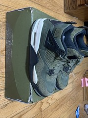 Size 5 (GS) – Jordan 4 SE Retro Low Craft – Olive