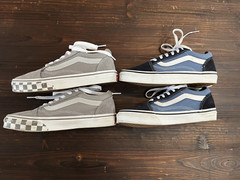 Vans Kids Shoes, Size 2.5US – Two Tone Gray/White & Blue White
