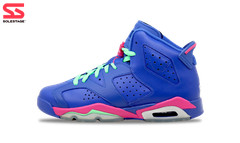 Nike Jordan 6 Retro Game Royal Pink GS 2014 (543390-439) Youth Size 6Y-7Y Shoes