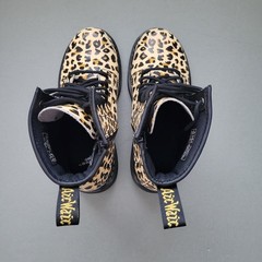 Dr. Martens 1460J Leopard Print Junior Boots Unisex Men US 4 Women US 5