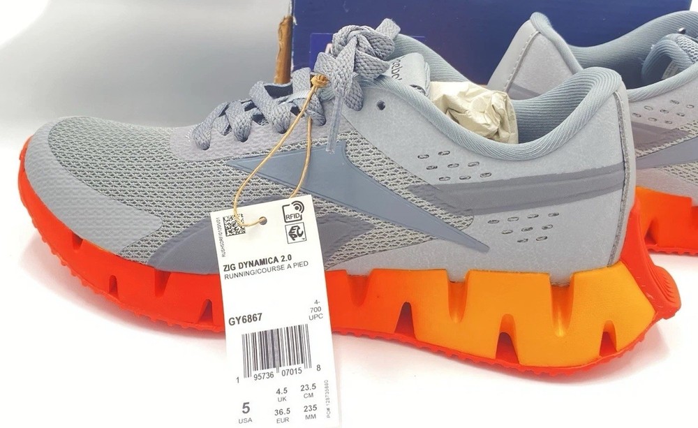Reebok Zig Dynamica 2.0 Big Kid YOUTH Size 5 Rare Color Great Gift NEW IN BOX
