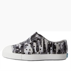 Native Jefferson Print Kids Mist Camo Grey Slip On Shoes C10 13100101-8999 NEW