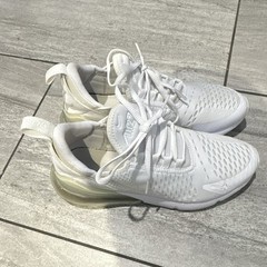 Nike Air Max 270 White Unisex Kids Athletic Sneakers US 6.5Y EU 39 UK 6
