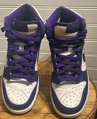 Nike Dunk HI Electro Purple Midnight Navy Size 5Y
