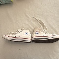 Converse Chuck Taylor All Star Kids High Top White Textile Lace-Up US 3