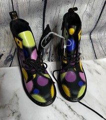 Youth Dr Marten Boots Size 4 Multi Color NWOB