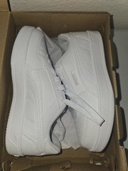 Puma Kids Caven 2.0 PS White/Silver/Black Shoes (393838-02) Size-1C