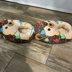 ORIGINAL SQUISHMALLOWS Christmas Reindeer Slippers Size 13-1 Kids Used