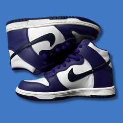 Size 5 (GS) – Nike Dunk High Electro Purple Midnight Navy
