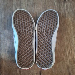 Youth Vans Light Pink/white Checkered Canvas Slip On Sneakers Size 3.5 TubAG