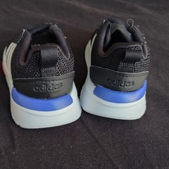 Adidas Racer TR21 Black/White/Blue/Red Athletic Sneaker Mesh Kids 5K Unisex