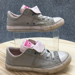 Converse Shoes Junior 2 Chuck Taylor All Star Double Tongue Gray Sneaker 665988F