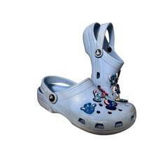 Blue Lilo and Stitch Crocs Sandal Youth Junior 4 or Women’s 6 Ten Jibbitz Charms