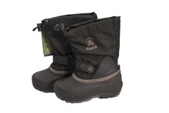 Kamik Waterbug5 Boots Kids Size 12 Black Charcoal Waterproof Snow Winter