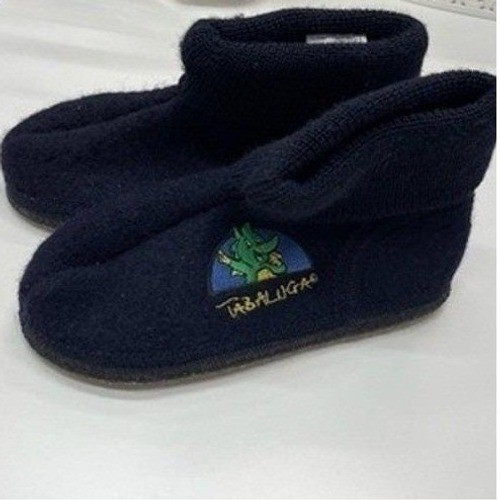 Tabaluga Dragon Slippers Boiled Wool Navy Bootie EU 36 Vintage 1999 German Kids