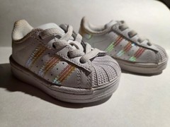 Adidas Superstar Cloud White Kids Sneakers Shoes Size 3K FV3143