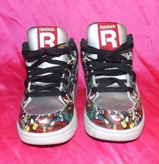 💥 Reebok Marvel Avengers Superheroes Hi Top Sneakers Toddler Size 9
