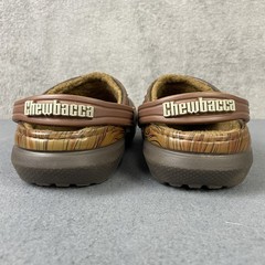Crocs Chewbacca Star Wars Clogs Kids Size 9 Brown Fuzzy Lined Slip On Shoes