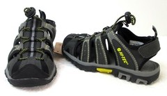 Junior Hi-Tec „Cove“ 31503 Black/Charcoal/Lemon Neoprene Sport Sandals