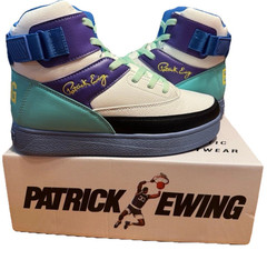 Patrick Ewing 33 Orion Strap Basketball Shoes Youth Size 7 Purple Yellow Tiffany