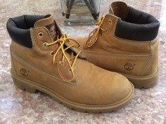 Timberland Big Kids 6 Inch Basic Waterproof Wheat Leather Boots Size 6M #10960