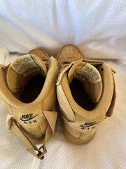 Nike Air Force 1 Tan High Top Sneakers Size 6Y 807617-200